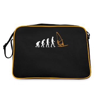 Windsurfer Evolution Water Sports Sailboarding - Retro Bag - black/gold - Back