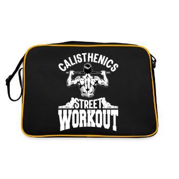Idée cadeau sport athlète de gymnastique - Sac Retro - noir/or - Dos