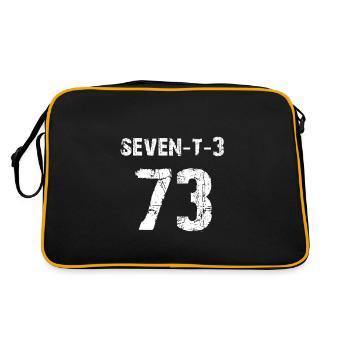 73 Sport Fan oder 73. Geburtstag Trikot 1973 - Retro Tasche - Schwarz/Gold - Hinten