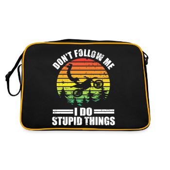 Sunset Freestyle Motocross Supercross Motorcycle - Retro Bag - black/gold - Back