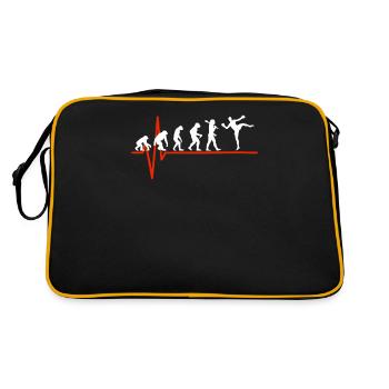 Kickboxing Heartbeat - ÉVOLUTION DU KICKBOXING - Sac Retro - noir/or - Dos
