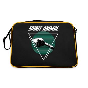 Panda rouge - Sac Retro - noir/or - Dos