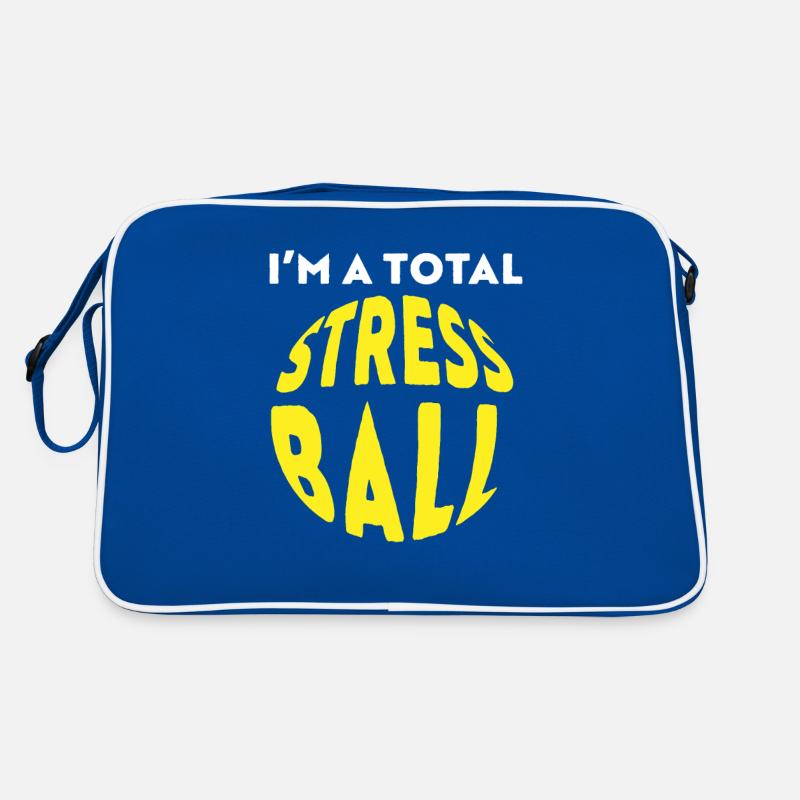 Ich bin ein totaler Stress Retro Tasche