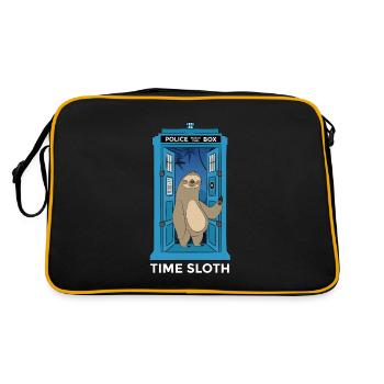 Time Sloth Time Travel Time Sloth - Retro Bag - black/gold - Back