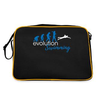 Swimming Evolution - Retro Tasche - Schwarz/Gold - Hinten