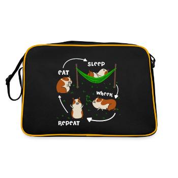 Cobaye mignon porcelet en circulation cadeau - Sac Retro - noir/or - Dos