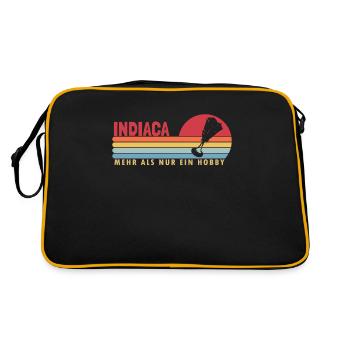 Indiaca mehr als nur ein Hobby Peteca - Retro Tasche - Schwarz/Gold - Hinten