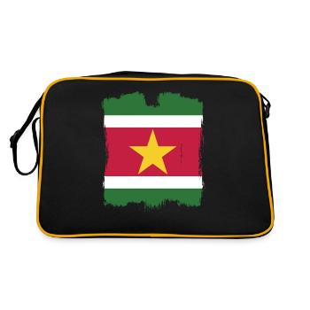 Suriname Flag - Sac Retro - noir/or - Dos
