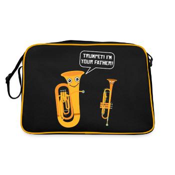 Tuba instrument à vent Tubist Fanfare trompette - Sac Retro - noir/or - Dos
