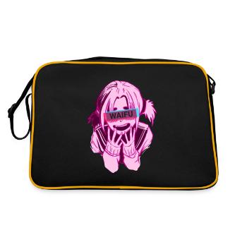 Manga Shirt anime pour filles Waifu - Sac Retro - noir/or - Dos
