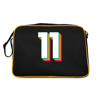 11 - Retro Bag - black/gold - Back