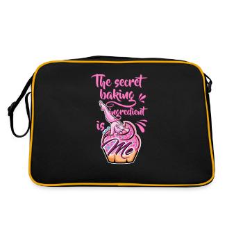 Baking as a passion baker or hobby baker - Retro Bag - black/gold - Back