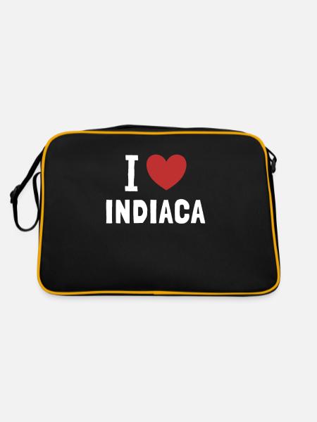 I love Indiaca Game Professional Indiaca Peteca - Retro Bag - black/gold - Back