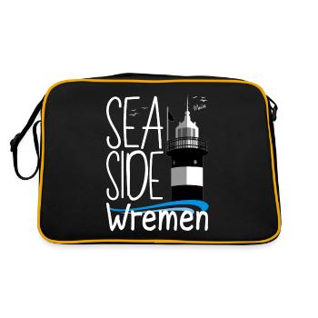 Moin Wremen Wurster NordseeKüste Phare - Sac Retro - noir/or - Dos