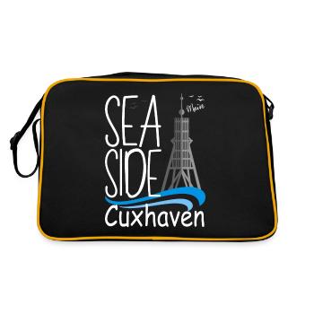Cuxhaven Moin Cuxhaven Kugelbake Beach Holiday - Retro Bag - black/gold - Back