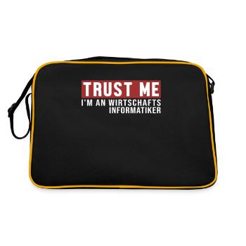 Crois-Moi, Je Suis Un Informaticien Commercial Un - Sac Retro - noir/or - Dos