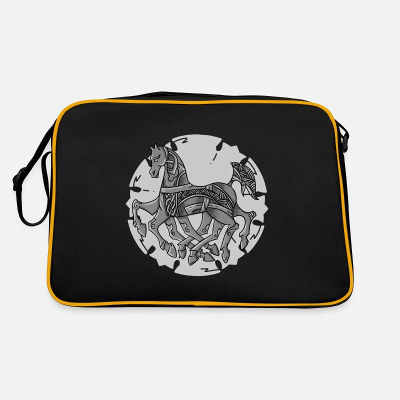 Odin's horse Sleipnir a cool Viking design Retro Bag