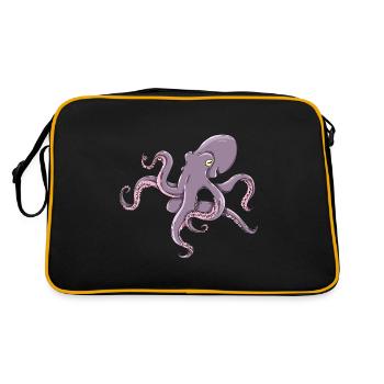 Pieuvre mer et lac pêcheur pêcheur conception - Sac Retro - noir/or - Dos