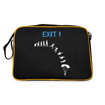 Skydiver Evolution Parachutistes - Sac Retro - noir/or - Dos