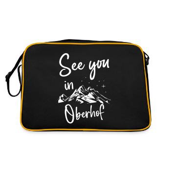 Oberhof Skiing Thuringian Forest Snowboarding - Retro Bag - black/gold - Back