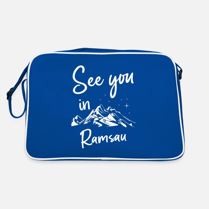 Ramsau Skiing Mountain Snowboarding Retro Bag