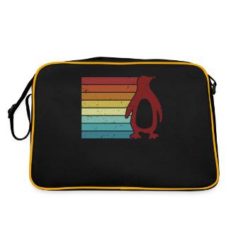 Oiseau marin Manchot royal Manchot empereur - Sac Retro - noir/or - Dos