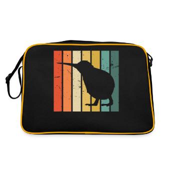 Kiwi Vogel - Sac Retro - noir/or - Dos