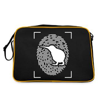 Kiwi Vogel - Sac Retro - noir/or - Dos