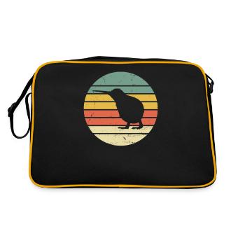 Kiwi Vogel - Sac Retro - noir/or - Dos