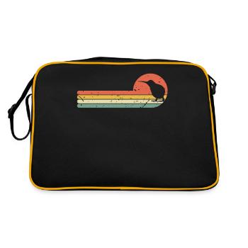 Kiwi Vogel - Sac Retro - noir/or - Dos