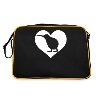 Kiwi Vogel - Sac Retro - noir/or - Dos
