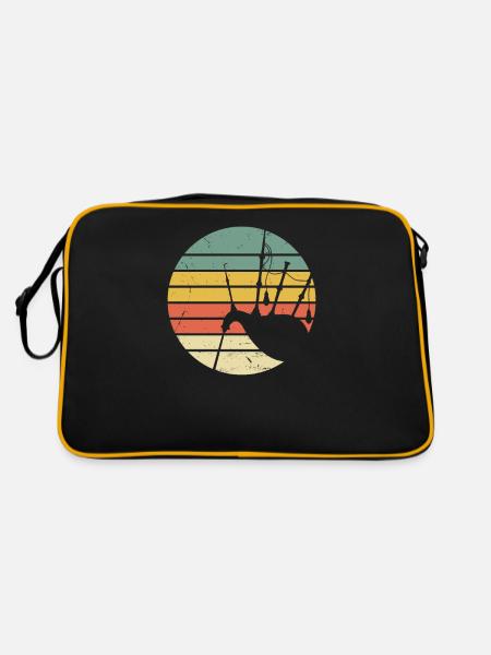 Dudelsack - Retro Tasche - Schwarz/Gold - Hinten