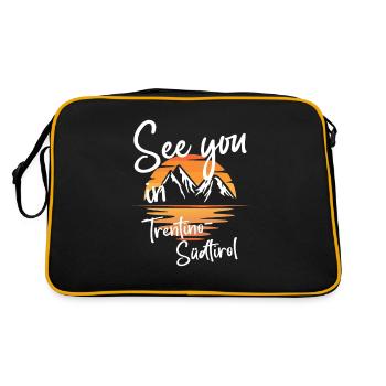Trentin-Haut-Adige Ski et randonnée en Italie - Sac Retro - noir/or - Dos