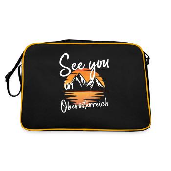 Upper Austria Skiing Snowboarding Austria - Retro Bag - black/gold - Back