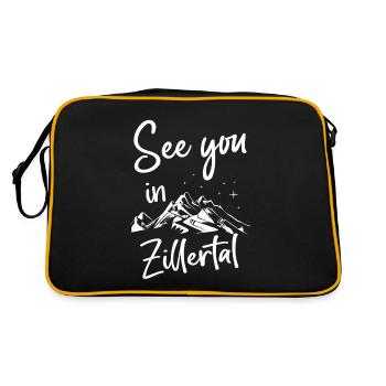 Zillertal Ski Tyrol Snowboard Autriche - Sac Retro - noir/or - Dos