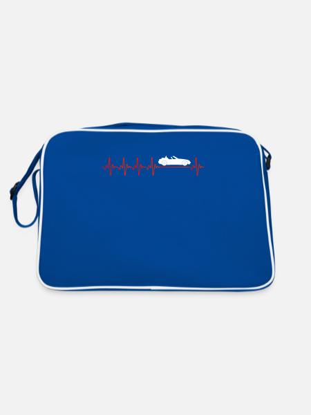 CABRIOLET - Sac Retro - bleu/blanc - Dos