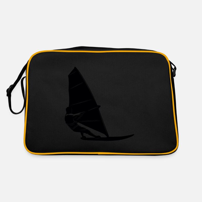Silhouette de planche à voile Sac Retro