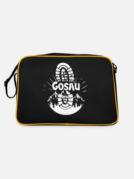 Gosau hiking Snowboarding Austria - Retro Bag - black/gold - Back