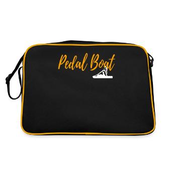 PÉDALO - Sac Retro - noir/or - Dos