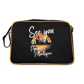 Pyrénées-Atlantiques France Ski - Sac Retro - noir/or - Dos