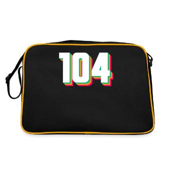 104 - Retro Bag - black/gold - Back