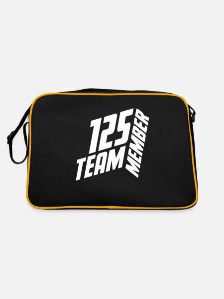 MEMBRE DE L’ÉQUIPE 125 NUMÉRO DE MAILLOT NUMÉRO DE MAILLOT - Sac Retro - noir/or - Dos