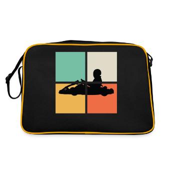 HIPSTER GO-CART - Sac Retro - noir/or - Dos
