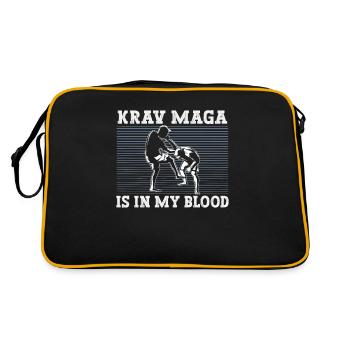 Krav Maga Kampfsport Krav Maga Trainer Krav Maga - Retro Tasche - Schwarz/Gold - Hinten