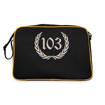 stari, 103, era - Retro Tasche - Schwarz/Gold - Hinten