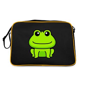 Frog Comic Animal - Retro Bag - black/gold - Back