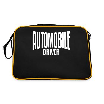 AUTOMOBILE DRIVER - Retro Tasche - Schwarz/Gold - Hinten