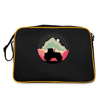 Tracteur Grand Design de tracteur - Sac Retro - noir/or - Dos