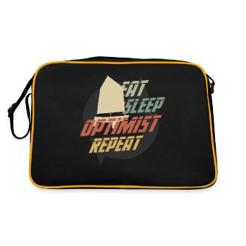 Retro Eat Sleep Optimist Repeat OPTIMIST PRESENT - Retro Bag - black/gold - Back