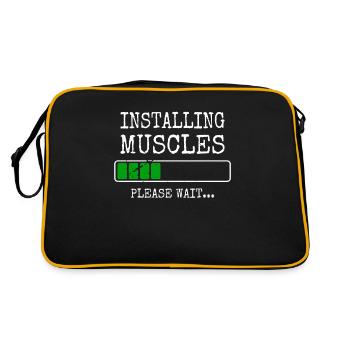 Installing Muscles Muscles Installs Gym Workout - Retro Bag - black/gold - Back